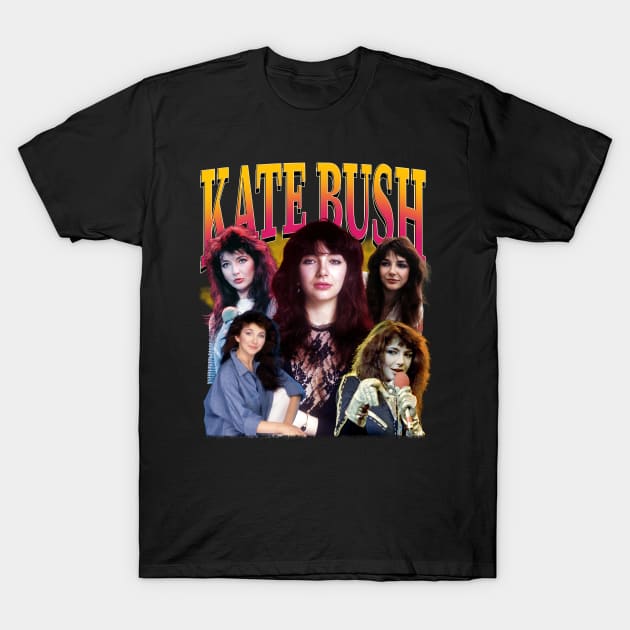 Vintage Kate Bush Retro 80s 90s T-Shirt by Chea Shepherd